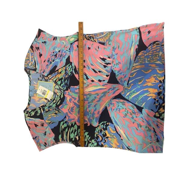 CeCe Women's V-Neck Tee Multicolor Geometric Size M - Picture 6 of 6